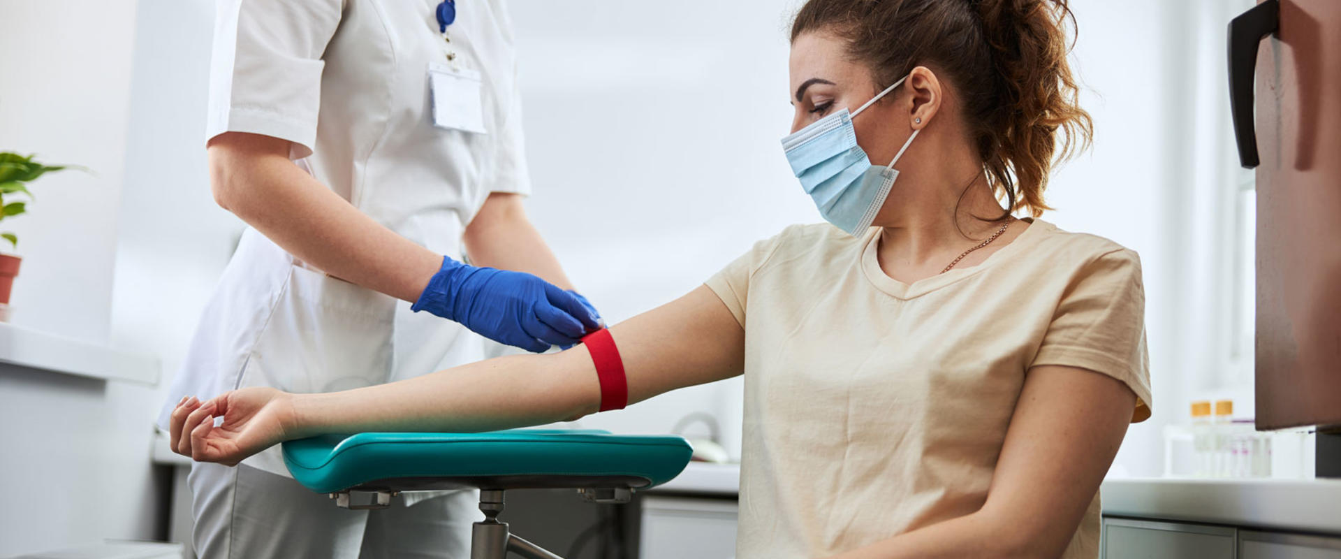 Person giving blood