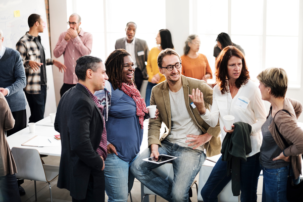 A group of colleague in discussion